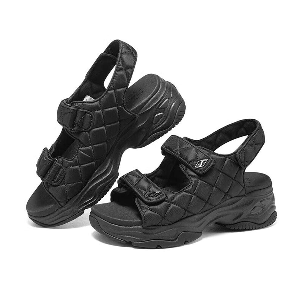 Women's Summer New Black Velcro Beach Sandals