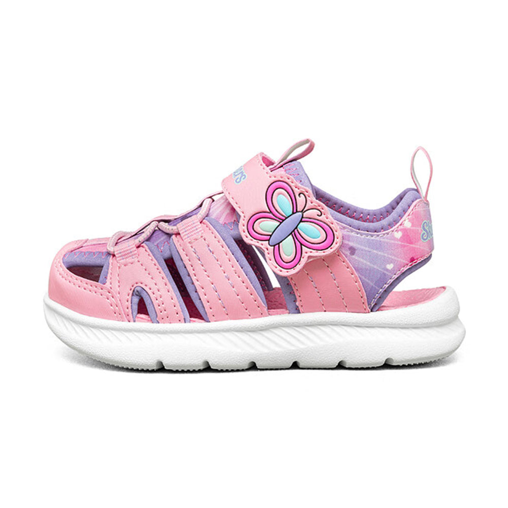 Girls' Summer New Arrival: Fashion Cartoon Colorblock Velcro Strap Casual Sandals