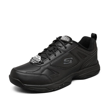 Men's Black Leather Chunky Sneakers